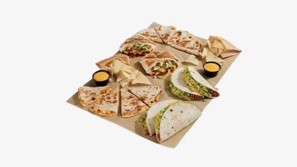 Taco Bell Menu 236 Meal for 4 Menu