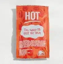 Taco Bell Menu 152 Hot Sauce Packet 1